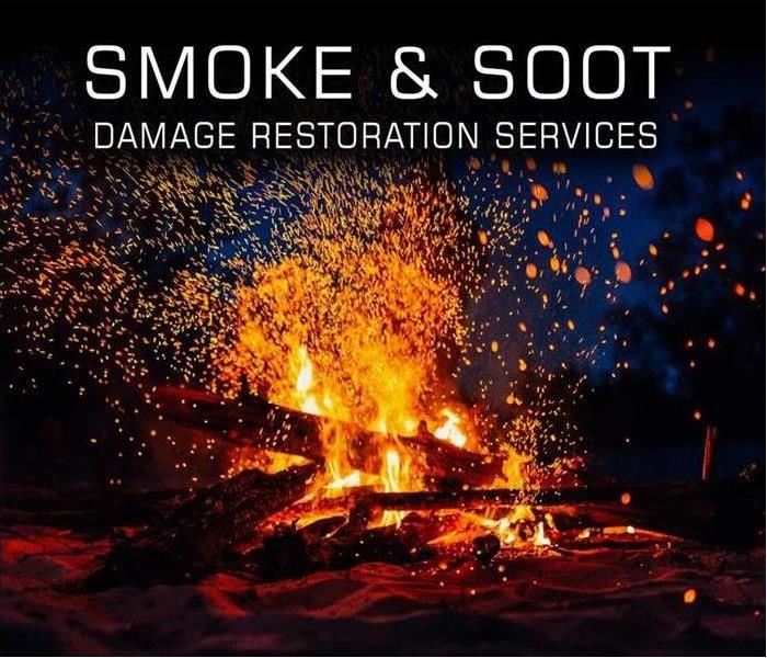 outdoor fire pit with soot and smoke