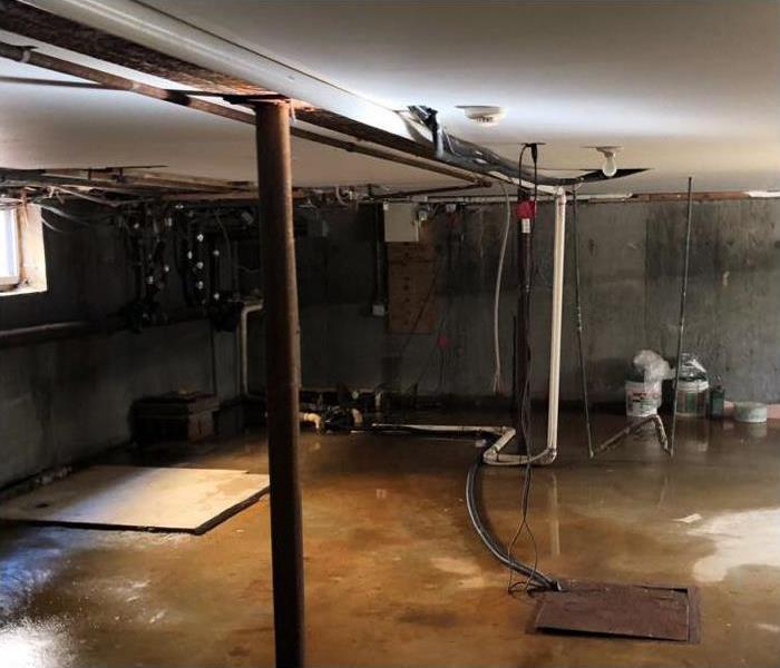 flooding and water damage to basement